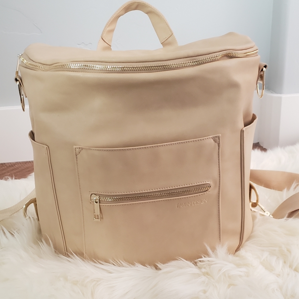 FAWN design original diaper bag NWOT : color sand